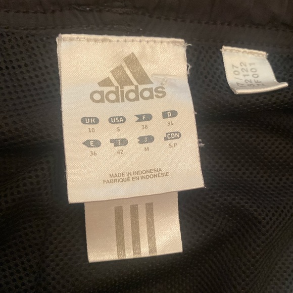 Adidas Black & White 3 Striped Sweatpants - Picture 4 of 5
